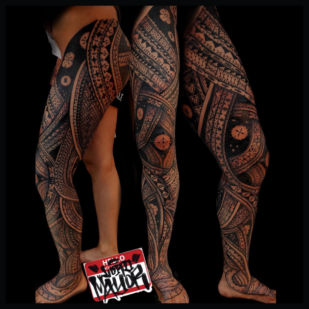 Polynesian Tattoo Background Pattern 327 - Rudvistock